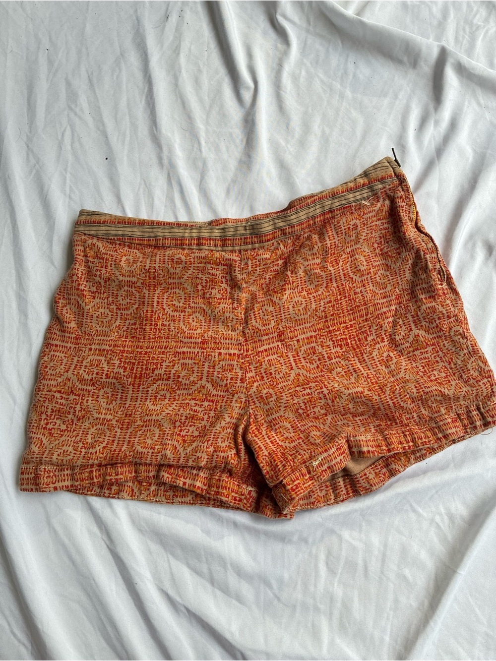 Orange Patterned Women’s Shorts free people